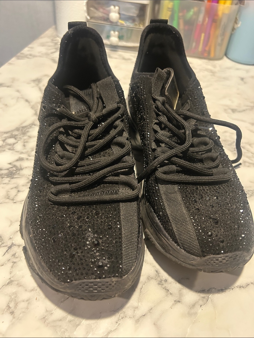 Steve Madden Black maxima 9.5 sneakers